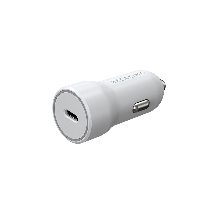 Зарядное для автомобиля USB-C (20W) Breaking A02, белый