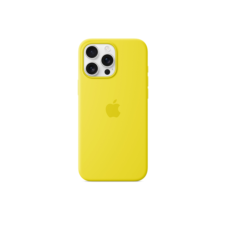 Чехол Apple Silicone Case MagSafe для iPhone 16 Pro Max, желтый