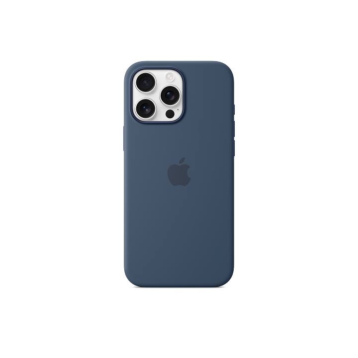 Чехол Apple Silicone Case MagSafe для iPhone 16 Pro Max, деним