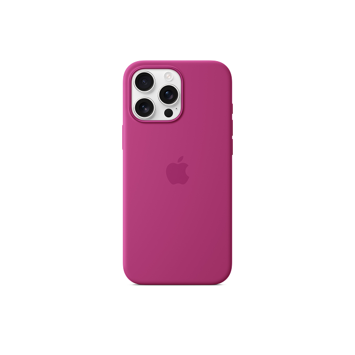 Чехол Apple Silicone Case MagSafe для iPhone 16 Pro Max, фуксия