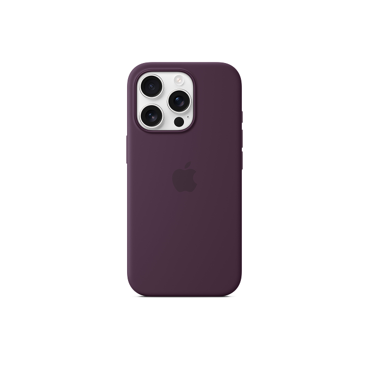 Чехол Apple Silicone Case MagSafe для iPhone 16 Pro, сливовый