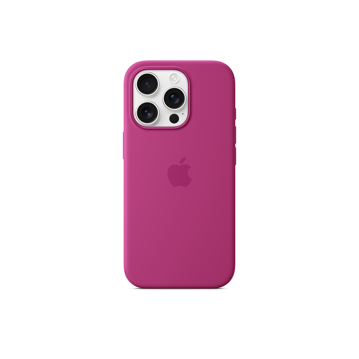 Чехол Apple Silicone Case MagSafe для iPhone 16 Pro, фуксия