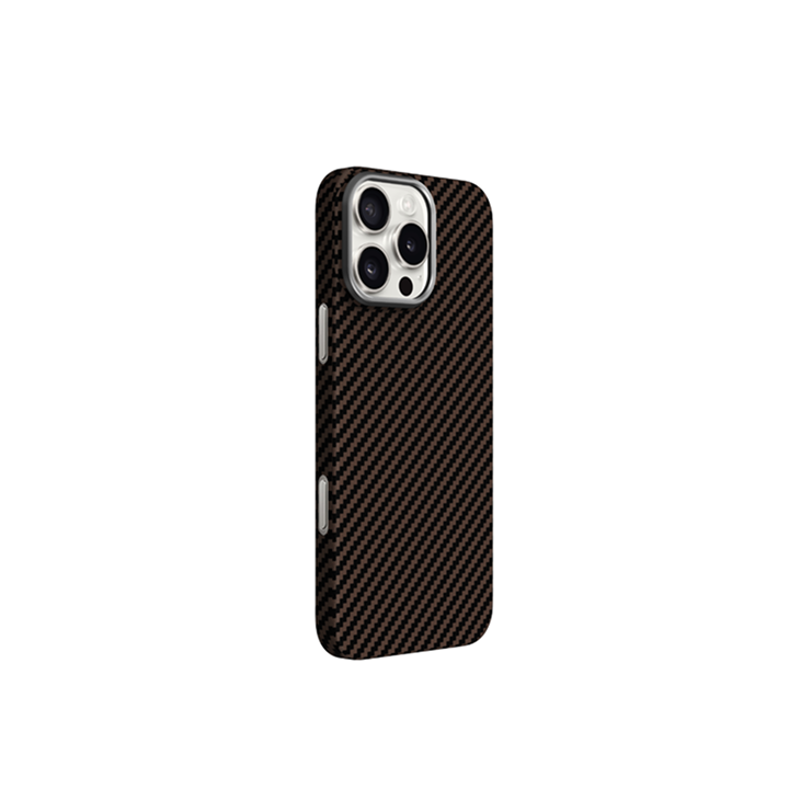 Чехол KZDOO Kevlar MagSafe для iPhone 16 Pro, коричневый