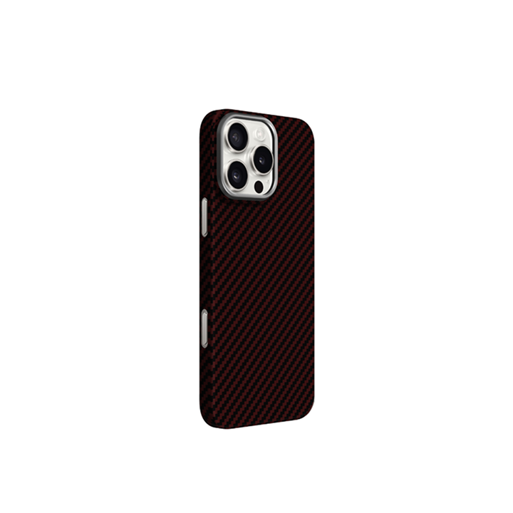 Чехол KZDOO Kevlar MagSafe для iPhone 16 Pro Max, красный